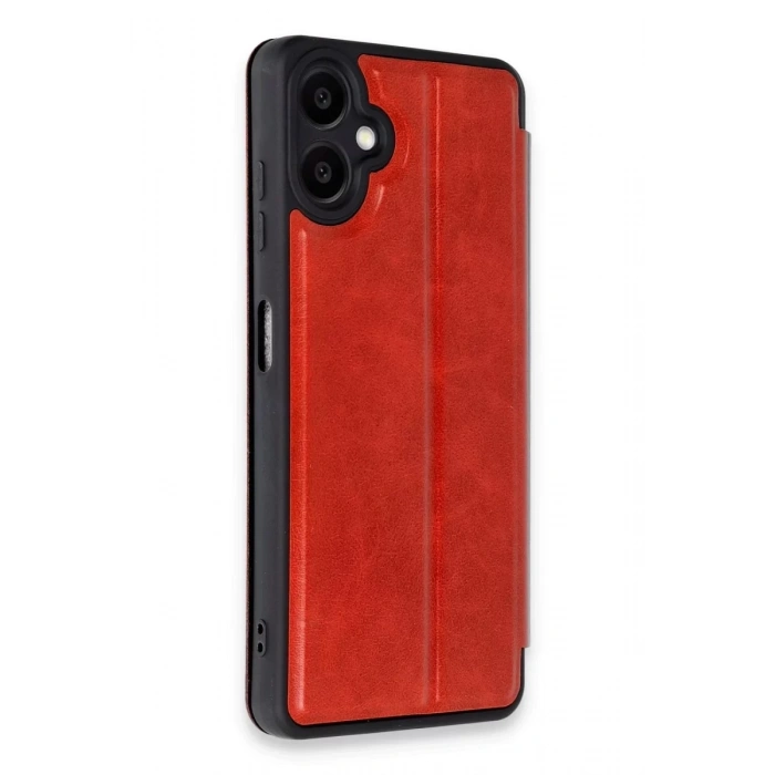 Samsung Galaxy A06 Kılıf Flip Cover - Kırmızı