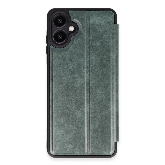 Samsung Galaxy A06 Kılıf Flip Cover - Koyu Yeşil