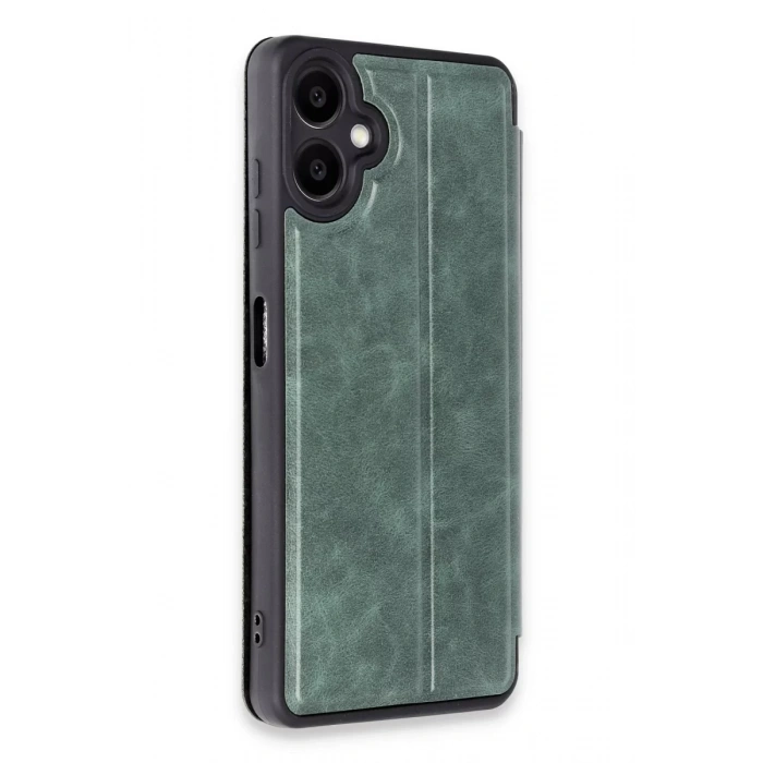 Samsung Galaxy A06 Kılıf Flip Cover - Koyu Yeşil