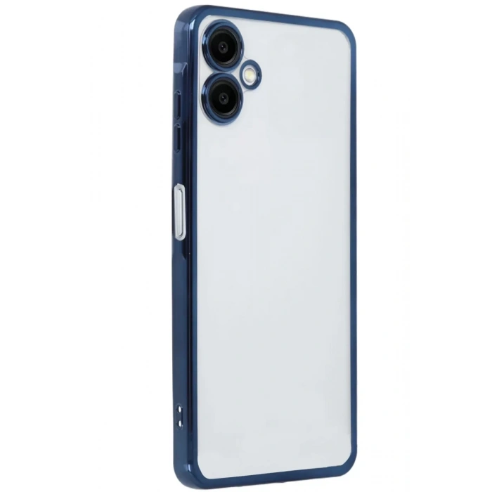 Samsung Galaxy A06 Kılıf Lensli Silikon - Lacivert
