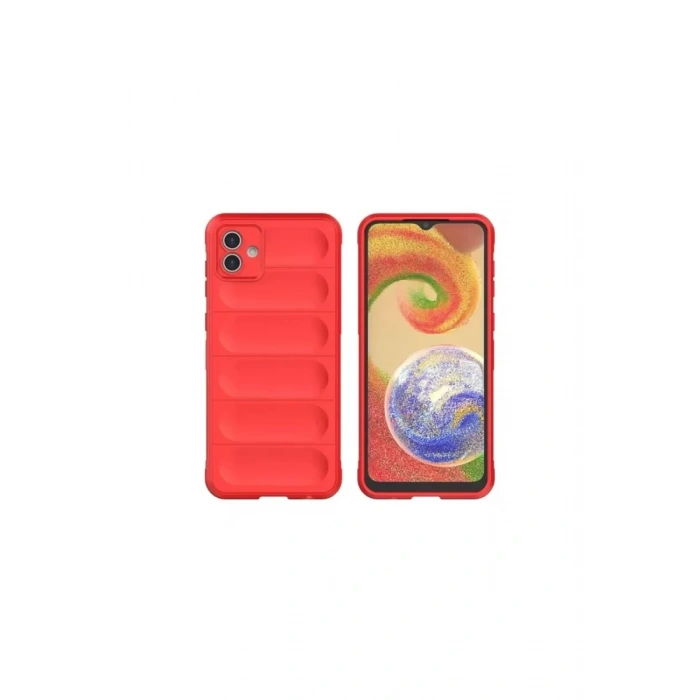 Samsung Galaxy A06 Kılıf Optimum Silikon - Kırmızı