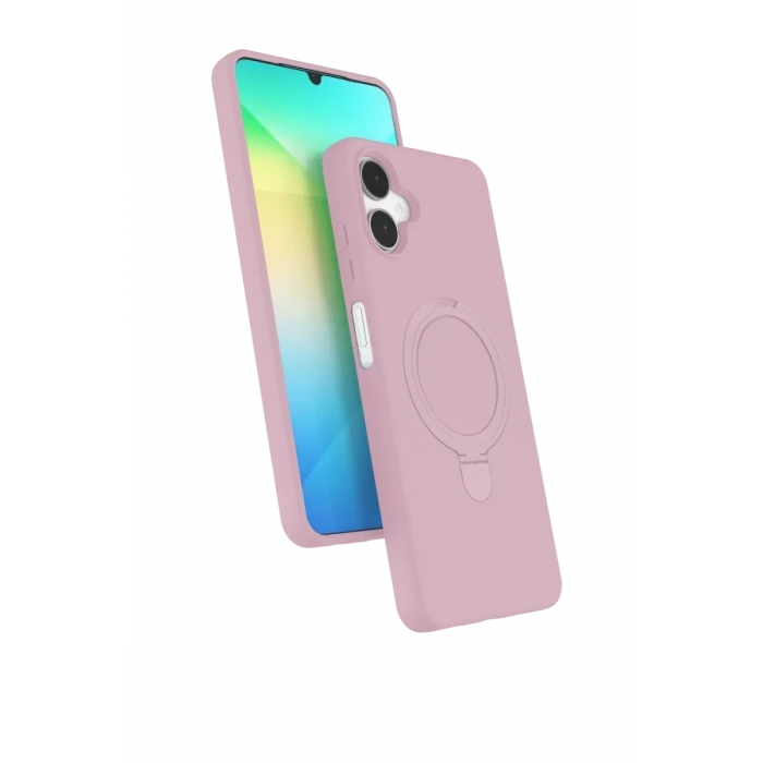 Samsung Galaxy A06 Regal Magsafe Standlı Kapak - Açık Pembe
