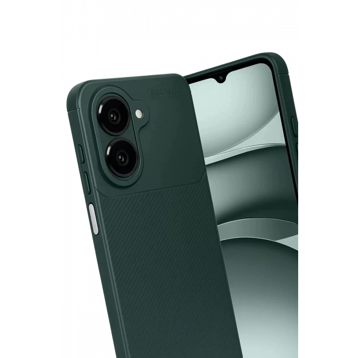 Samsung Galaxy A07 4G Auto Focus Karbon Kapak - Koyu Yeşil