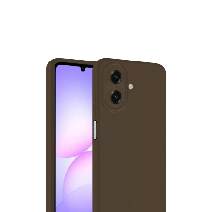 Samsung Galaxy A07 4G First Silikon - Kahverengi