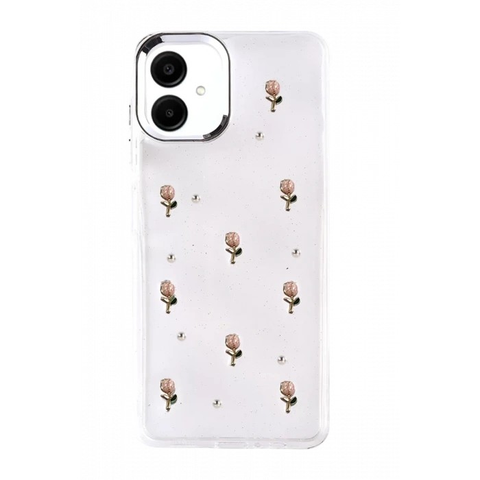 Samsung Galaxy A07 4G Fiyonk Desenli Kapak - Desen 6