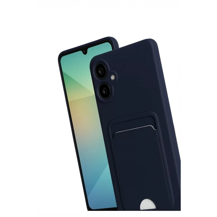 Samsung Galaxy A07 4G Kelvin Kartvizitli Silikon - Lacivert