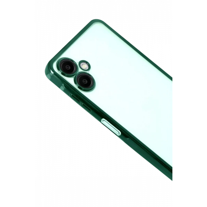 Samsung Galaxy A07 4G Lensli Silikon - Yeşil