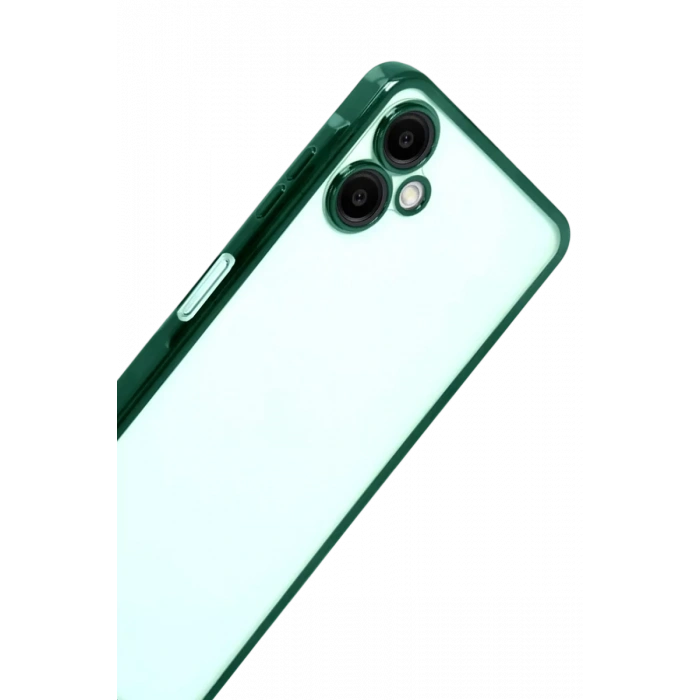 Samsung Galaxy A07 4G Lensli Silikon - Yeşil