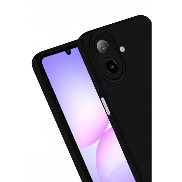 Samsung Galaxy A07 4G Nano içi Kadife Silikon - Siyah