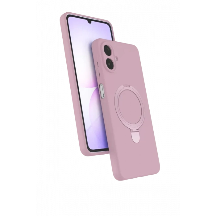 Samsung Galaxy A07 4G Regal Magsafe Standlı Kapak - Açık Pembe