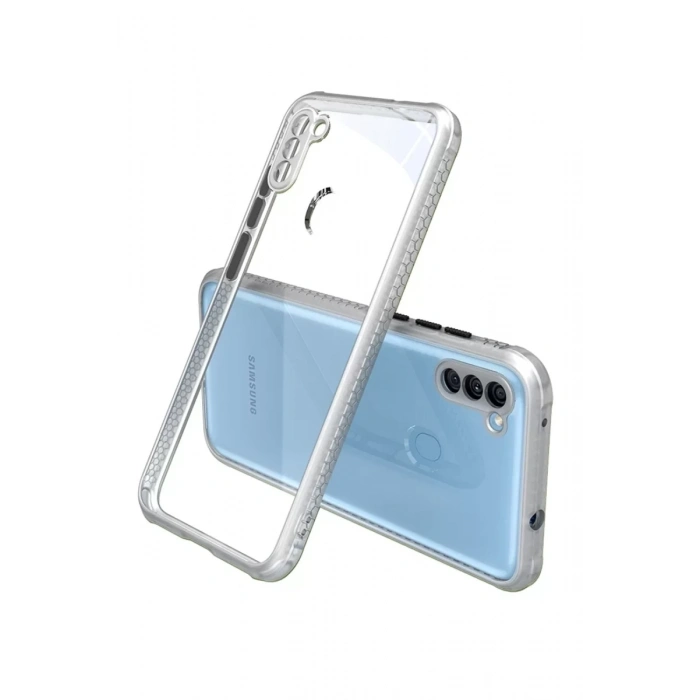 Samsung Galaxy A11 Kılıf Miami Şeffaf Silikon - Şeffaf