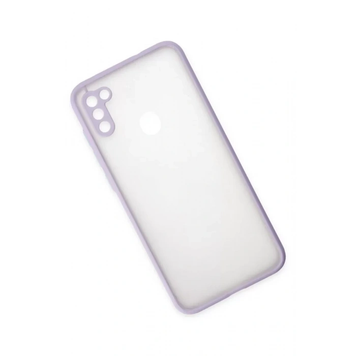 Samsung Galaxy A11 Kılıf Montreal Silikon Kapak - Mor