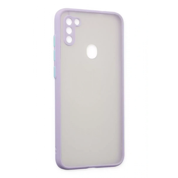 Samsung Galaxy A11 Kılıf Montreal Silikon Kapak - Mor