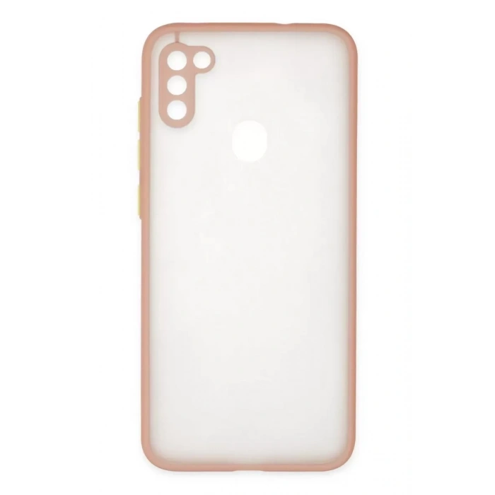 Samsung Galaxy A11 Kılıf Montreal Silikon Kapak - Pembe
