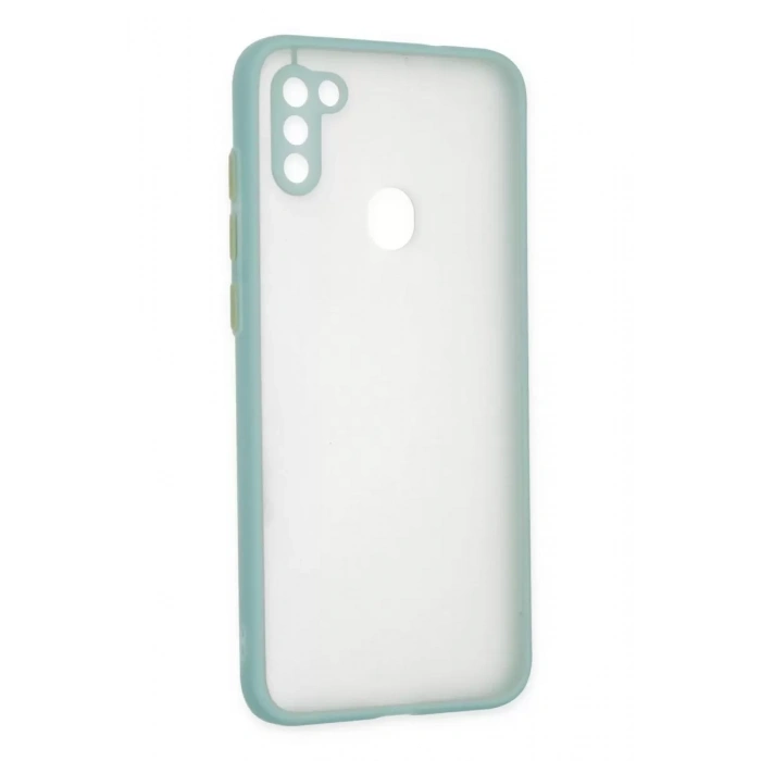 Samsung Galaxy A11 Kılıf Montreal Silikon Kapak - Turkuaz