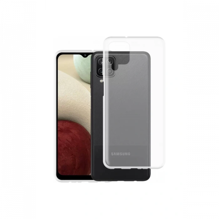 Samsung Galaxy A12 Kılıf Lüx Şeffaf Silikon