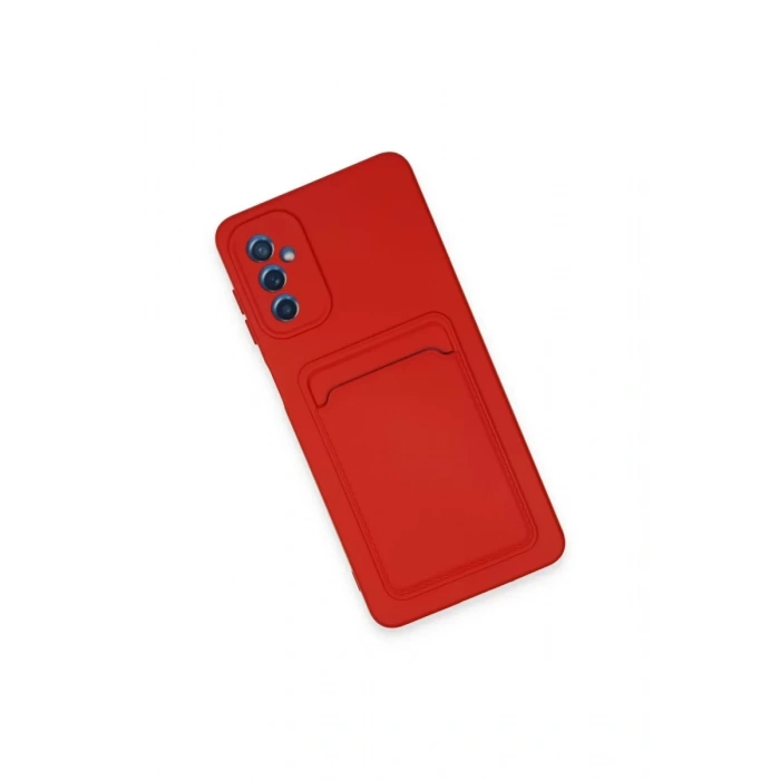 Samsung Galaxy A14 4G Kılıf Kelvin Kartvizitli Silikon - Kırmızı