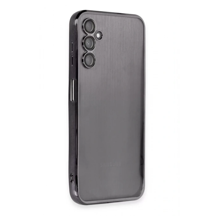 Samsung Galaxy A14 4G Kılıf Lensli Silikon - Siyah