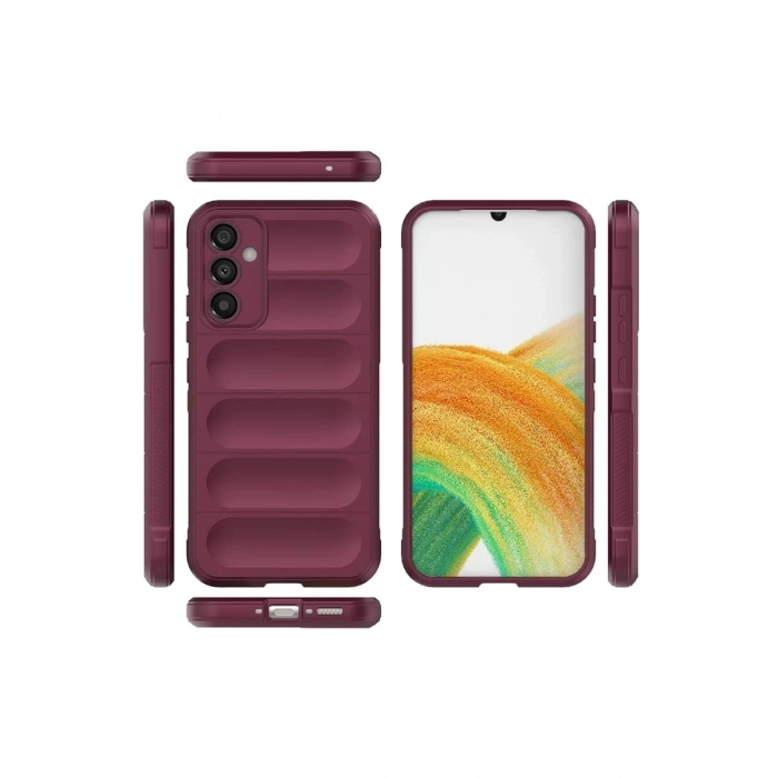 Samsung Galaxy A15 4G Kılıf Optimum Silikon - Bordo