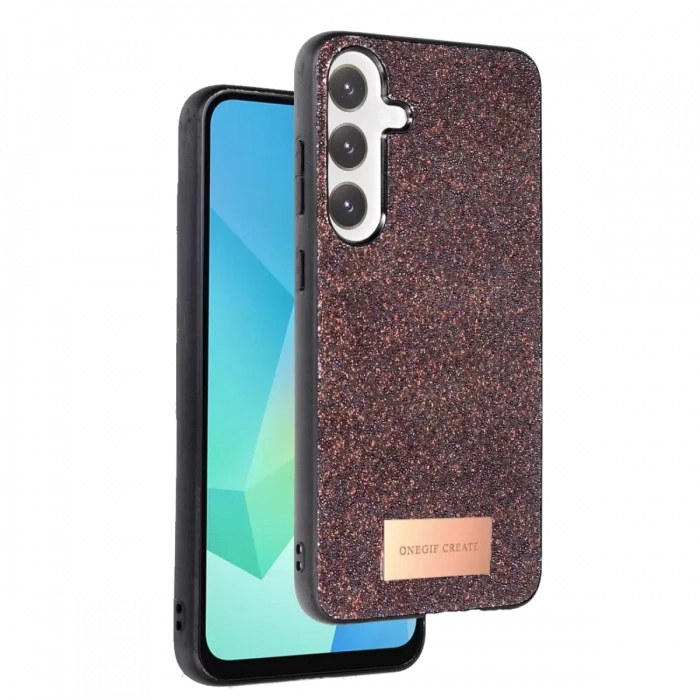 Samsung Galaxy A16 5G Bright Simli Kapak - Derin Mor