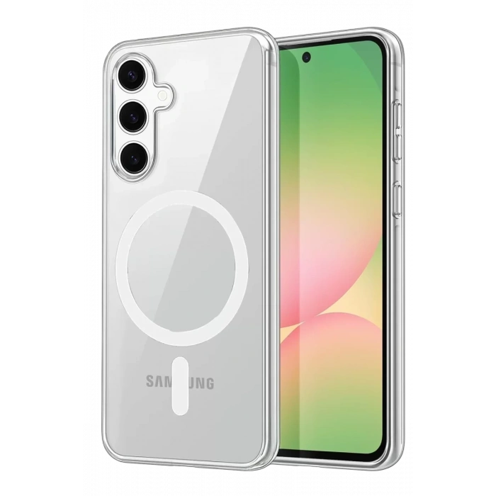 Samsung Galaxy A16 5G Combo Sert Şeffaf Magsafe Kapak - Şeffaf