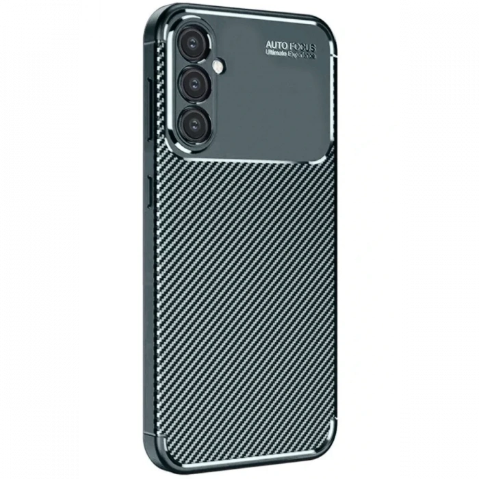 Samsung Galaxy A16 5G Kılıf Auto Focus Karbon Kapak - Koyu Yeşil