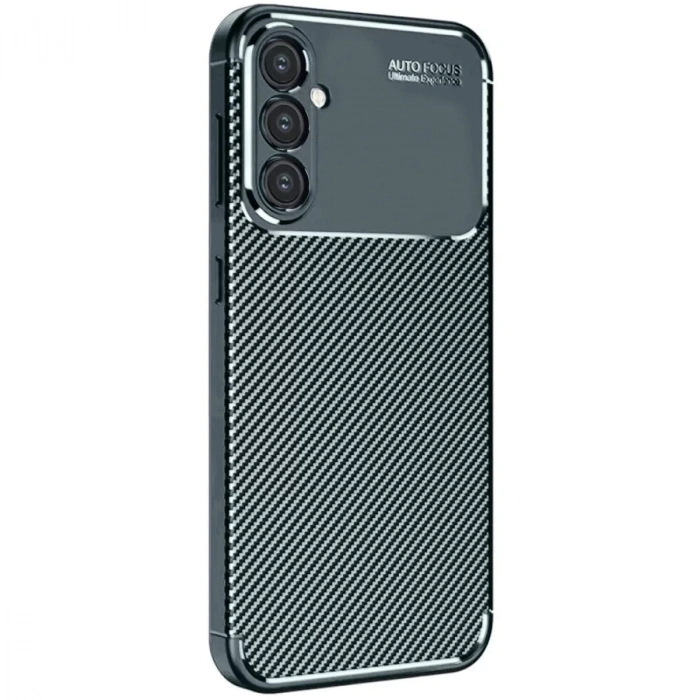 Samsung Galaxy A16 5G Kılıf Auto Focus Karbon Kapak - Koyu Yeşil