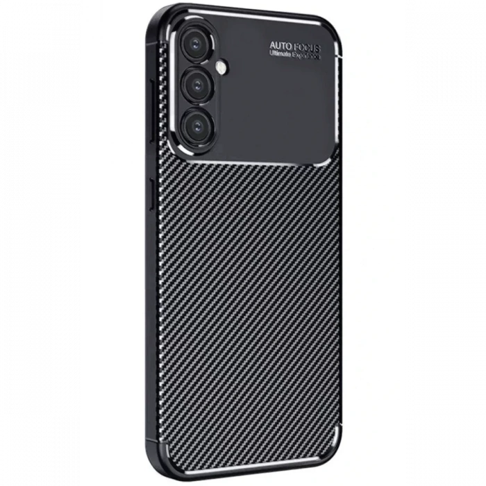 Samsung Galaxy A16 5G Kılıf Auto Focus Karbon Kapak - Siyah