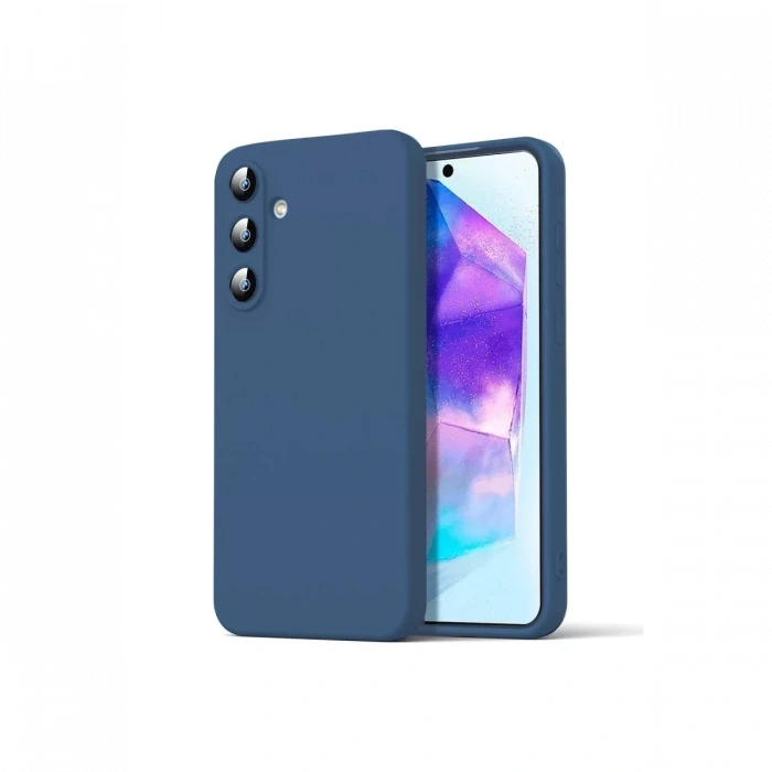 Samsung Galaxy A16 5G Kılıf Nano içi Kadife Silikon - Lacivert