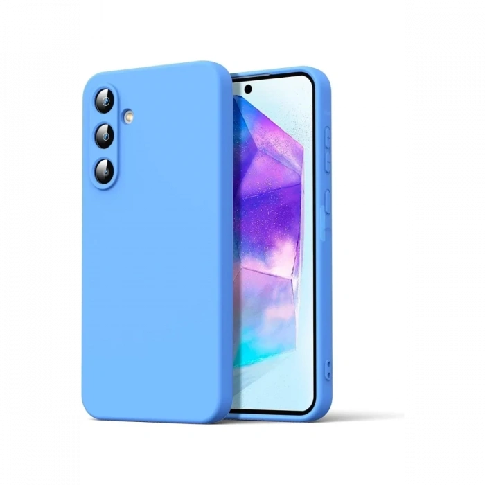 Samsung Galaxy A16 5G Kılıf Nano içi Kadife Silikon - Mavi