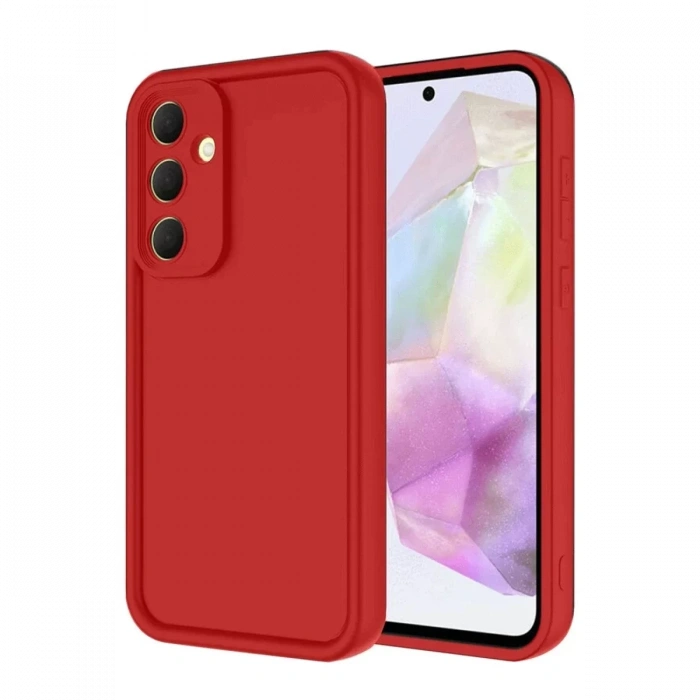 Samsung Galaxy A16 5G Kılıf Viera Silikon - Kırmızı