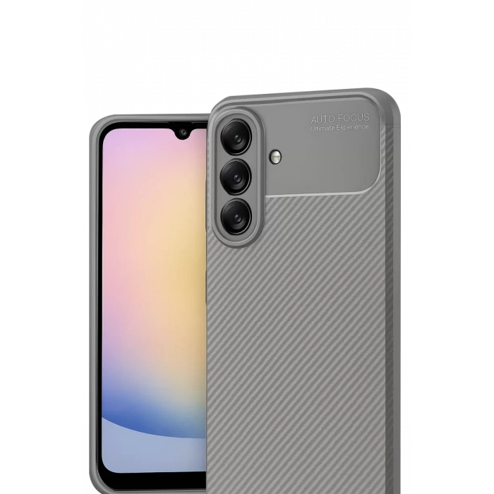 Samsung Galaxy A17 5G Auto Focus Karbon Kapak - Gri