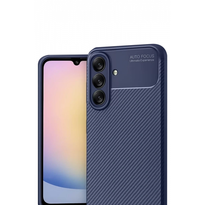 Samsung Galaxy A17 5G Auto Focus Karbon Kapak - Lacivert