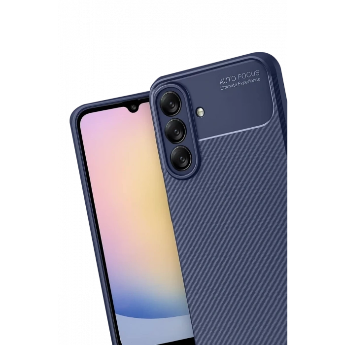 Samsung Galaxy A17 5G Auto Focus Karbon Kapak - Lacivert