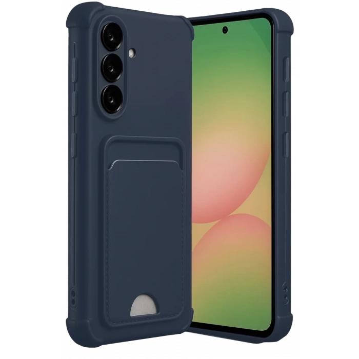 Samsung Galaxy A17 5G Kelvin Kartvizitli Silikon - Lacivert