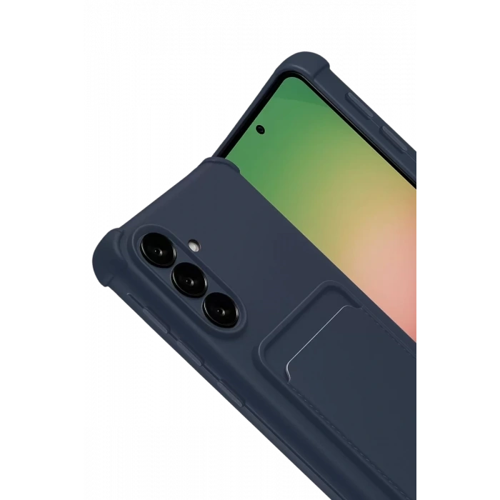 Samsung Galaxy A17 5G Kelvin Kartvizitli Silikon - Lacivert