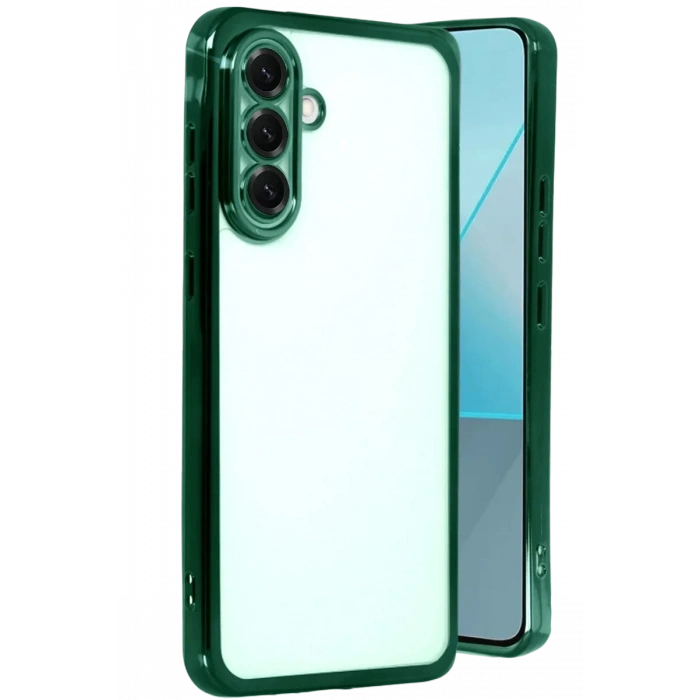 Samsung Galaxy A17 5G Lensli Silikon - Yeşil