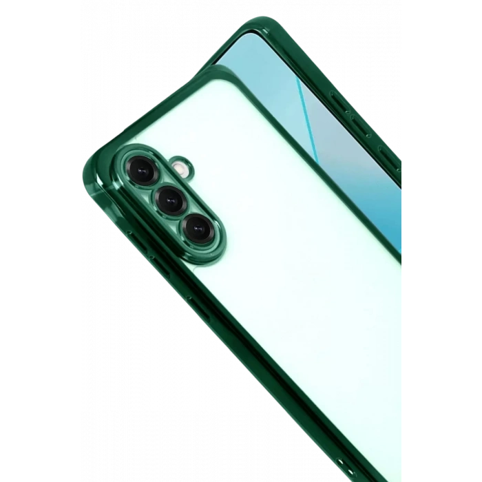 Samsung Galaxy A17 5G Lensli Silikon - Yeşil