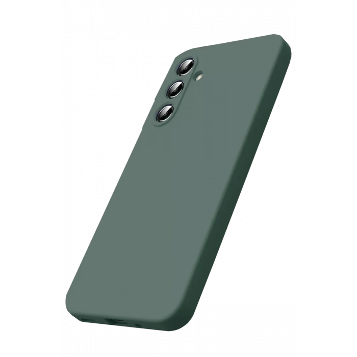 Samsung Galaxy A17 5G Nano içi Kadife Silikon - Koyu Yeşil