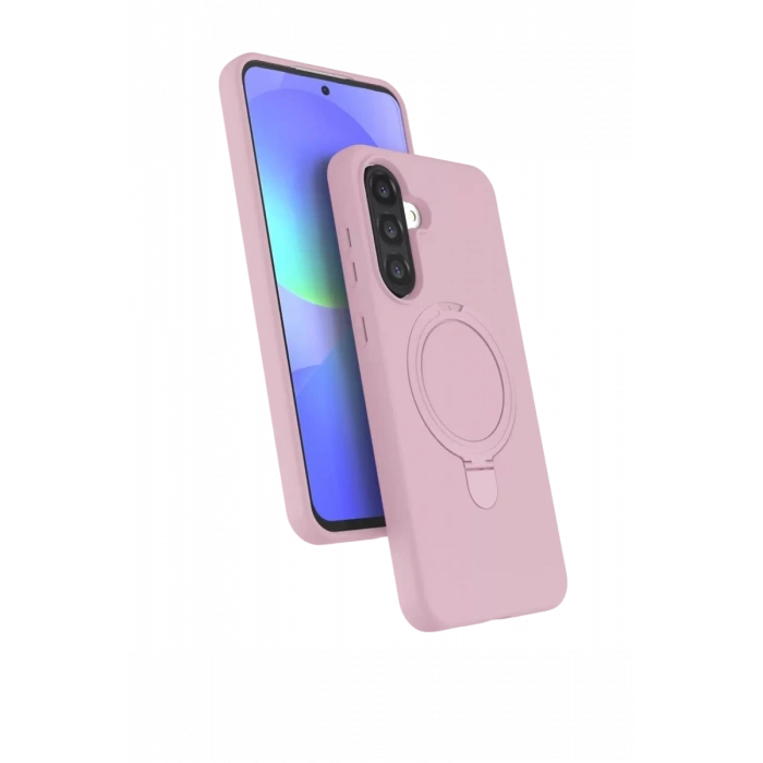 Samsung Galaxy A17 5G Regal Magsafe Standlı Kapak - Açık Pembe