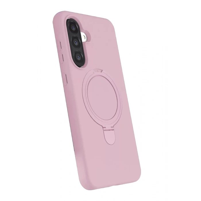 Samsung Galaxy A17 5G Regal Magsafe Standlı Kapak - Açık Pembe