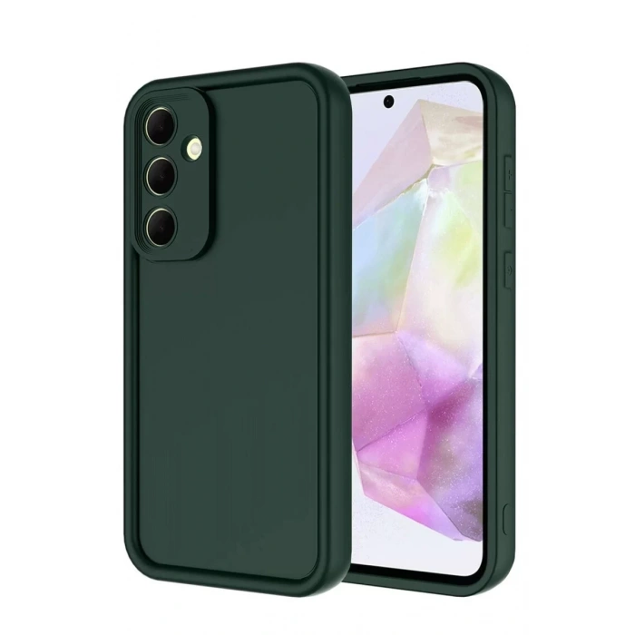 Samsung Galaxy A17 5G Viera Silikon - Koyu Yeşil