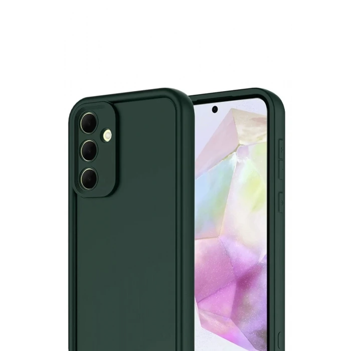 Samsung Galaxy A17 5G Viera Silikon - Koyu Yeşil