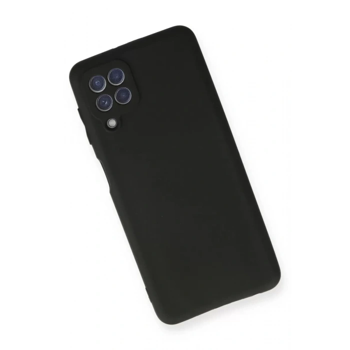Samsung Galaxy A22 Kılıf First Silikon - Siyah