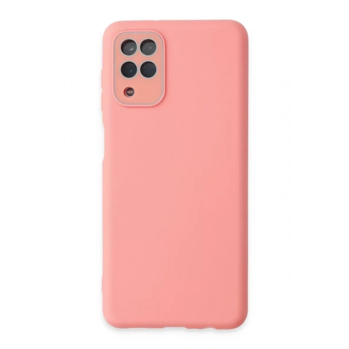 Samsung Galaxy A22 Kılıf Lansman Glass Kapak - Pembe