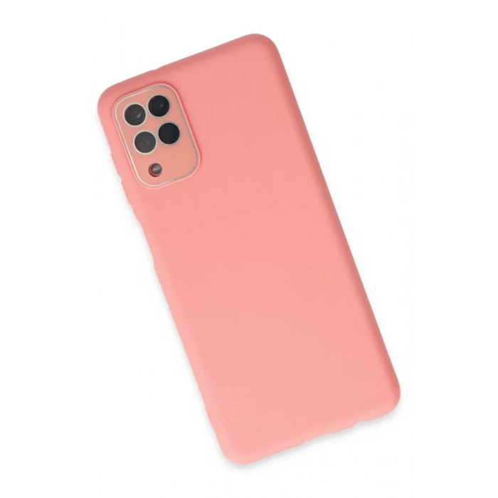 Samsung Galaxy A22 Kılıf Lansman Glass Kapak - Pembe