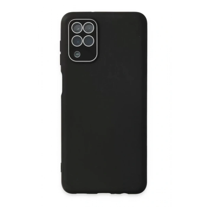 Samsung Galaxy A22 Kılıf Lansman Glass Kapak - Siyah