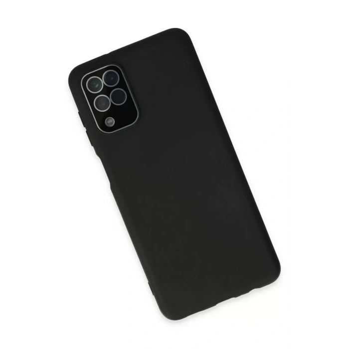 Samsung Galaxy A22 Kılıf Lansman Glass Kapak - Siyah