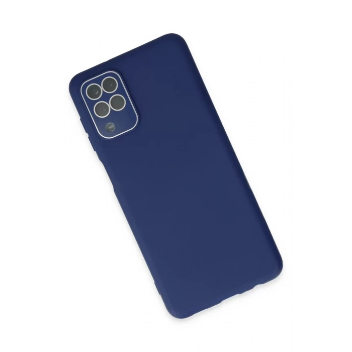 Samsung Galaxy A22 Kılıf Lansman Glass Kapak - Sky Blue