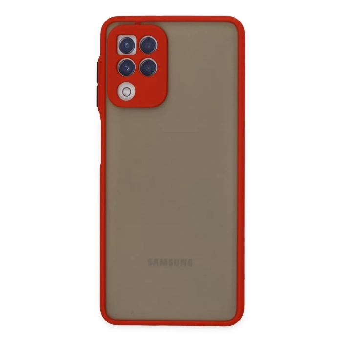 Samsung Galaxy A22 Kılıf Montreal Silikon Kapak - Kırmızı
